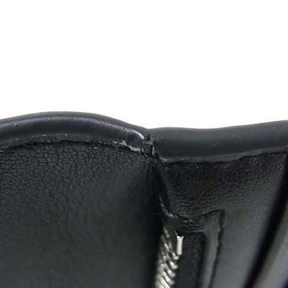 BALLY Men's Black Leather Bifold Long Wallet